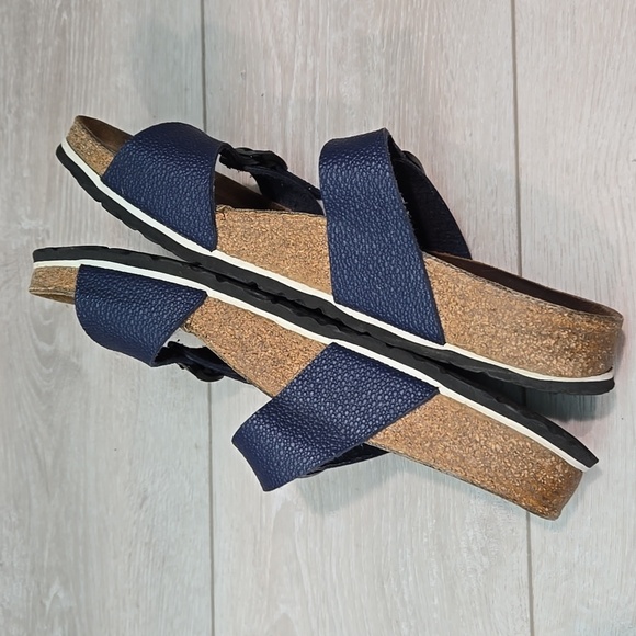 Birkenstock Navy Blue Sandals - Picture 8 of 14